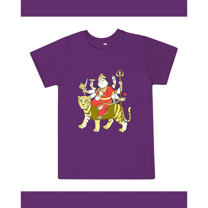 T-Shirt: Kids - Durga - Purple