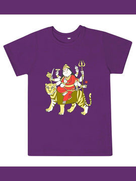 T-Shirt: Kids - Durga - Purple