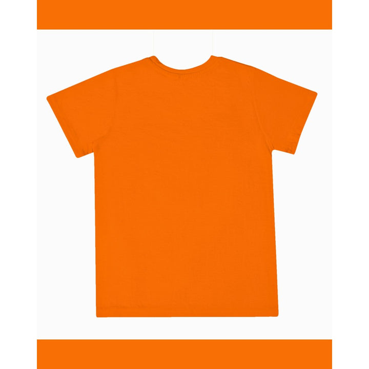 T-Shirt: Kids - Krishna with Cows - Orange