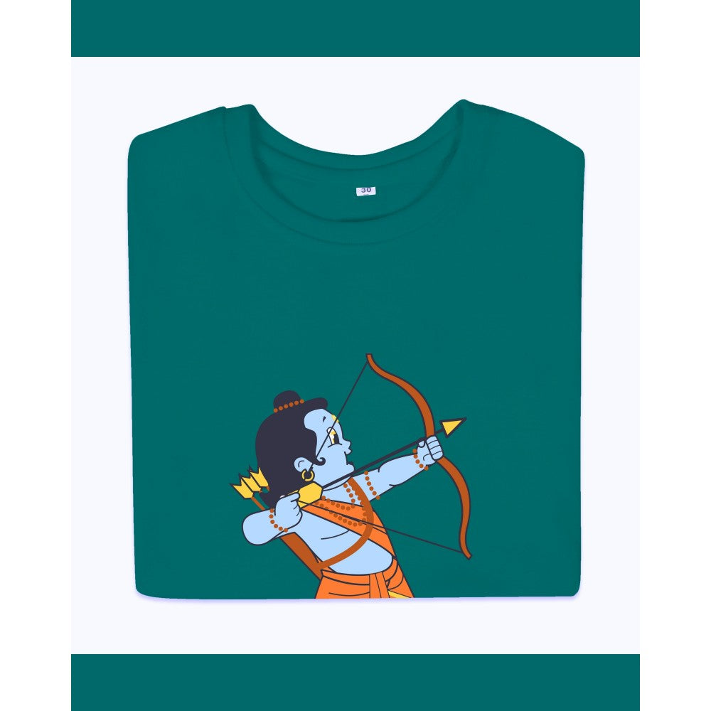 T-Shirt: Kids - Rama with Bow - Rama Green