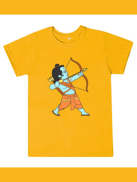 T-Shirt: Kids - Rama with bow - Yellow