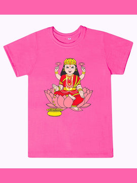 T-Shirt: Kids - Lakshmi - Magenta Pink