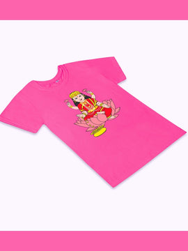 T-Shirt: Kids - Lakshmi - Magenta Pink