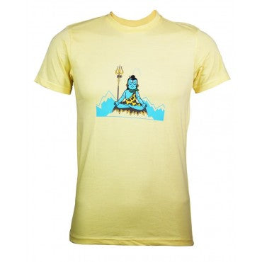 T-Shirt: Kids - Shiva Meditating - Cream