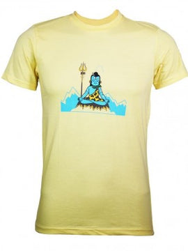 T-Shirt: Kids - Shiva Meditating - Cream