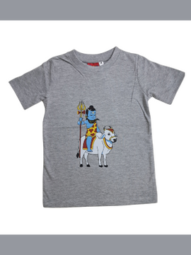 T-Shirt: Kids - Shiva with Nandi - Melange