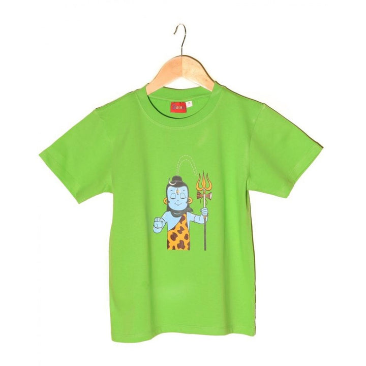 T-Shirt: Kids - Shiva Standing - Pre Green